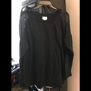 Black maternity sweater